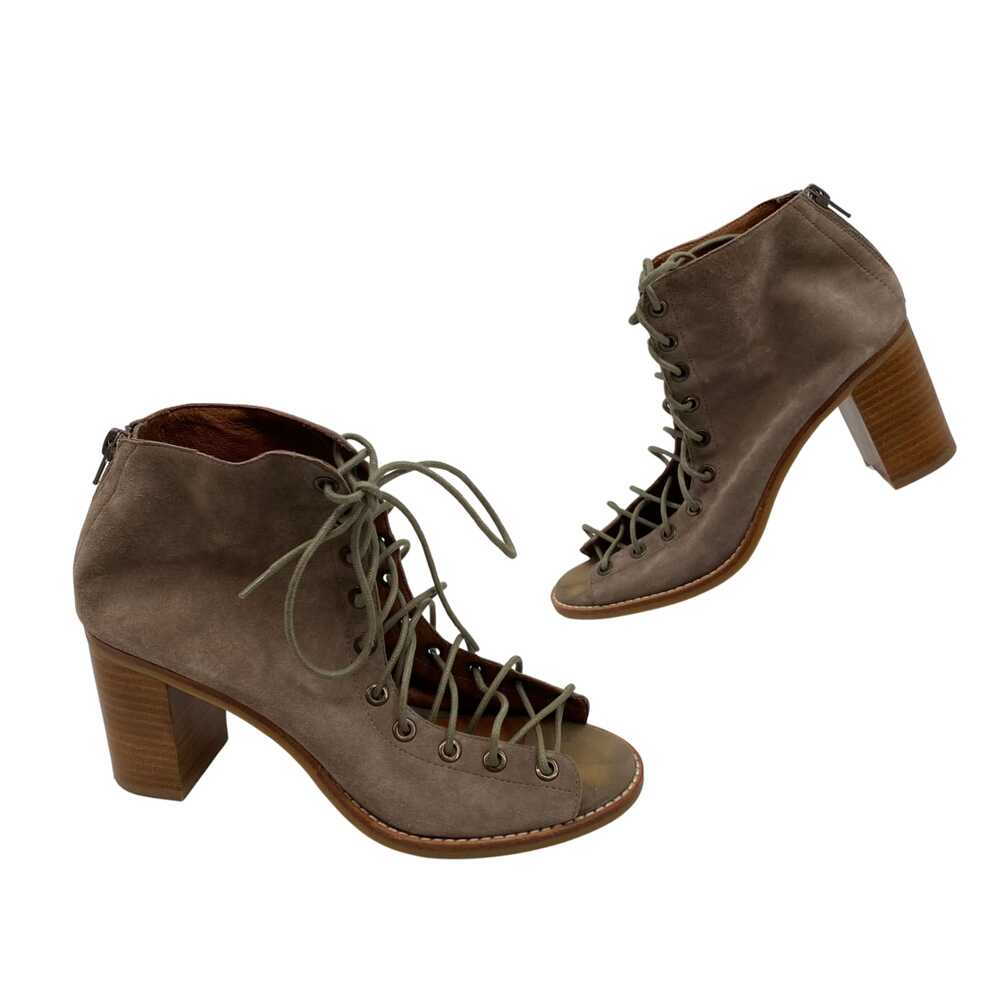 Jeffrey Campbell Brown Suede Gladiator Heels | Size 8.5